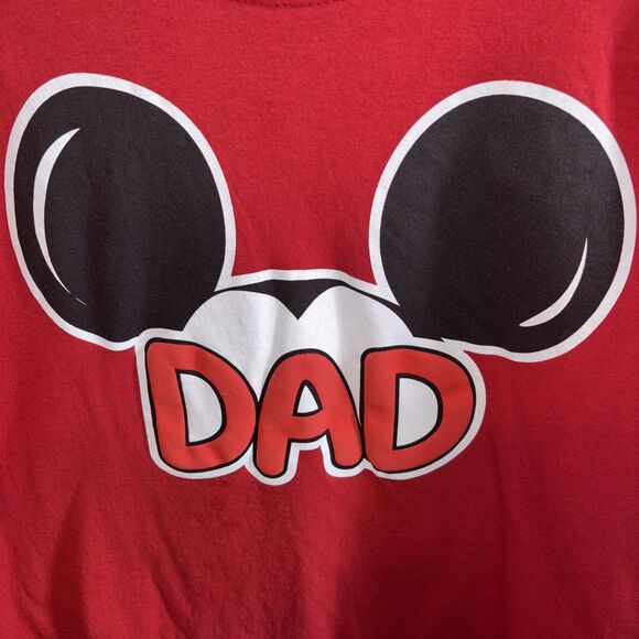 Walt Disney Mickey Ears “Dad” T-Shirt Size L - Picture 2 of 5